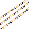 3.28 Feet Handmade Glass Beaded Chains X-CHC-I006-16D-1