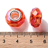 Shell Transparent Copper Buckle Acrylic European Beads OACR-M024-08P-08-3