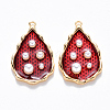 Brass Enamel Pendants KK-T049-053G-03-NF-1