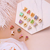 Rack Plating Alloy Enamel Beads ENAM-YW0001-25LG-4