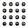 32Pcs 16 Style Handmade Lampwork Beads LAMP-CD0001-18-2