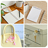 150Pcs 6 Colors Plastic Loose Leaf Book Binder Hinged Rings FIND-TA0010-54A-8