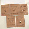 5Pcs Alloy Pendant Layered Chain Necklaces for Women WGC39CD-06-1