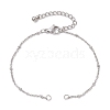 304 Stainless Steel Satellite Chain Bracelet Making AJEW-JB01300-01-1