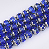 Electroplate Glass Beads Strands EGLA-T019-02C-1