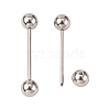 304 Stainless Steel Straight Barbell Cartilage Earrings STAS-R115-29C-P-4