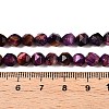 Dyed Natural Tiger Eye Beads Strands G-T138-220B-5