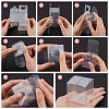 BENECREAT 40Pcs Square PET Clear Party Favor Gift Box DIY-BC0006-41A-4