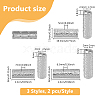 6pcs 3 styles Alloy Watch Band Adapter Connectors FIND-DC0006-84P-2