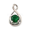 925 Sterling Silver Pave Cubic Zirconia Pendants STER-V001-03P-05-1