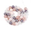Electroplate Glass Beads Strands EGLA-N019-10mm-01-2