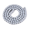 Opaque Glass Beads Strands GLAA-R041-8x8mm-C07-2