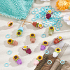 GOMAKERER 16Pcs 8 Colors Sunflower Planter Silicone Knitting Needle Stoppers DIY-GO0001-92-3