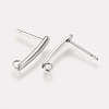 Non-Tarnish 304 Stainless Steel Stud Earring Findings STAS-K182-23P-2