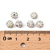 Polymer Clay Rhinestone Beads RB-H284-6MM-Half-RB-3