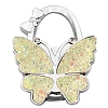 Glitter Butterfly Zinc Alloy Crystal Rhinestone Bag Hanger BAGH-F001-A13-1