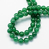 Round Natural Dyed & Heated Green Onyx Agate Beads Strands G-S123-6mm-2