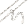 925 Sterling Silver Necklaces NJEW-C052-06P-2