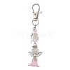 Angle Acrylic & Alloy Pendant Decorations HJEW-MZ00084-3