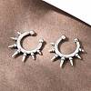 316 Stainless Steel Hoop Nose Rings AJEW-C044-05A-AS-3