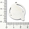 Non-Tarnish 201 Stainless Steel Pendants STAS-R118-13P-3
