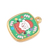 Printed 304 Stainless Steel Pendants STAS-B116-01B-G04-2