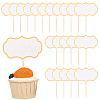 1 Set Paper Blackboard Cake Toppers AJEW-SC0003-84A-1