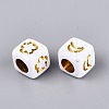 Opaque Acrylic Beads SACR-Q001-09A-3
