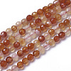 Natural Red Agate Beads Strands G-F596-35-3mm-1