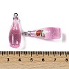 Transparent Resin Pendants RESI-D074-03D-3