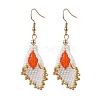 Glass Seed Beads Dangle Earrings EJEW-MZ00327-2