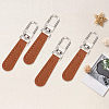 8Pcs PU Leather Zipper Pulls for Handbags Luggage and Jacket FIND-CL0002-09A-7