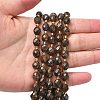 Natural Bronzite Beads Strands G-F809-A07-01-6