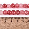 Baking Paint Crackle Glass Beads Strands GLAA-Q106-03A-23-4