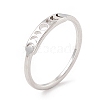 304 Stainless Steel Moon Phase Finger Ring for Women RJEW-A006-04P-2