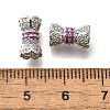 Brass Micro Pave Cubic Zirconia Beads KK-M318-22P-3