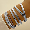 7Pcs 7 Styles Alloy Cuff Bangles for Women FS-WGE4796-02-1