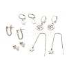 5Pcs 5 Style 201 & 304 Stainless Steel Earrings Sets EJEW-JE04939-1