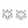 Tarnish Resistant 201 Stainless Steel Pendants X-STAS-S081-014-1