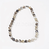 Natural Dyed Agate Beads Necklaces NJEW-F139-10mm-15-2