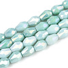 Anti-Tarnish Electroplate Glass Beads Strands GLAA-T025-13A-03-1