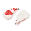 Christmas Theme Opaque Resin Pendants RESI-S08-05H-2