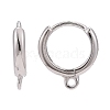 Anti-Tarnish Rhodium Plated 925 Sterling Silver Hoop Earrings STER-K168-042P-1