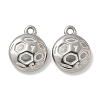 Anti-Tarnish 304 Stainless Steel Pendants STAS-Q334-12P-01-1