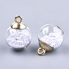 Glass Ball Pendants GLAA-T003-08D-2