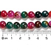 Dyed Natural Agate Beads Strands G-R262-8mm-1-3