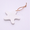 MDF Board Pendant Ornaments HJEW-WH0014-21B-2