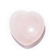 Natural Rose Quartz Heart Worry Stone for Reiki Balancing PW-WG62388-07