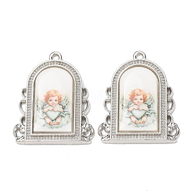 Alloy Epoxy Resin Pendants FIND-K031-01P-01-1
