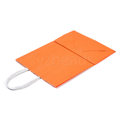 Pure Color Kraft Paper Bags AJEW-G020-B-08-1
